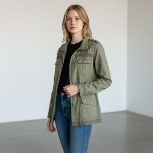 NWOT Venus Women’s Olive Green Lace Utility/Cargo Jacket XL